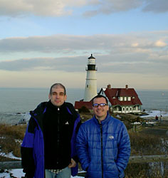 at the portland head light, a few days before the new year, december 2004.